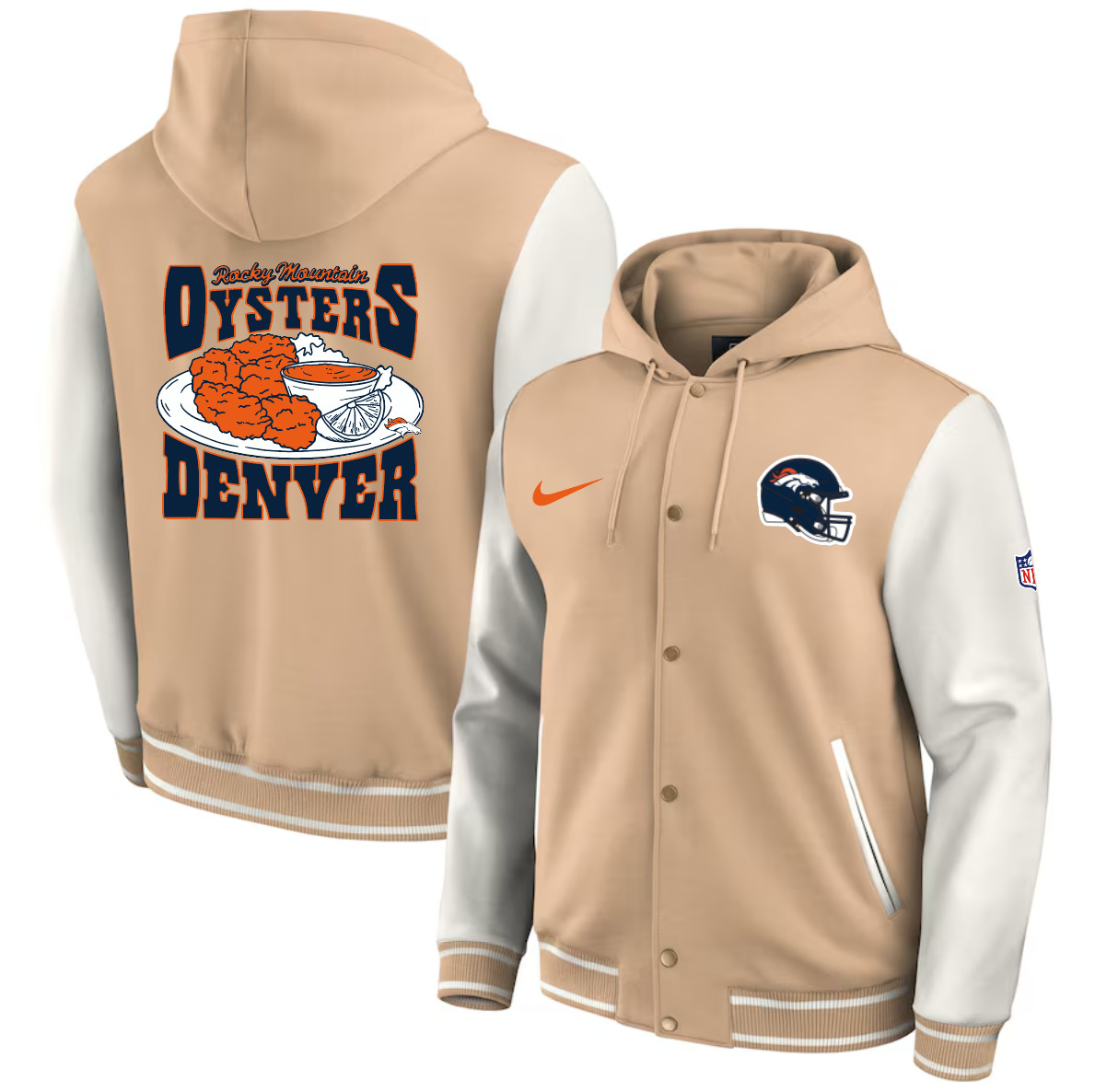 Men 2025 NFL Denver Broncos jacket syle 1->nfl jacket->Sports Accessory
